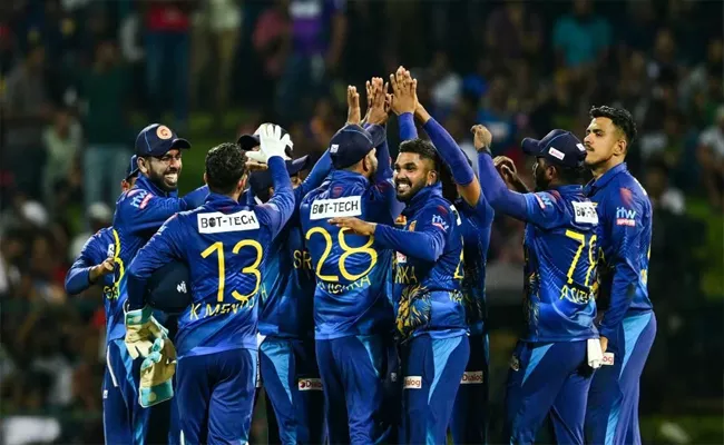 Sri Lanka beat Afghanistan Sri Lanka won by 155 runs - Sakshi
