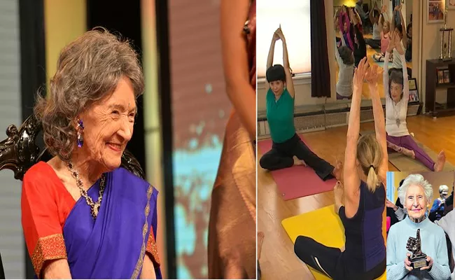 100 Year Old Yoga Exponent Charlotte Chopin Recived Padma Shri - Sakshi