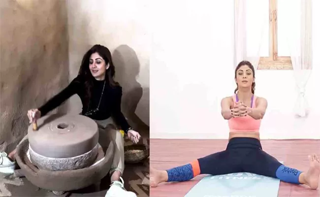 Shilpa Shetty Recommends The Chakki Chalasana Pose For Its Benefits - Sakshi
