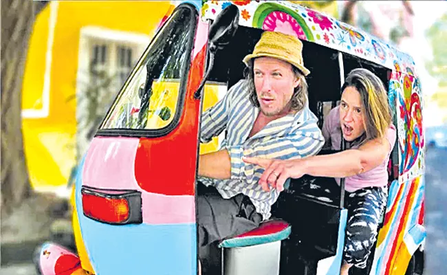 British couple to ride autos across India - Sakshi