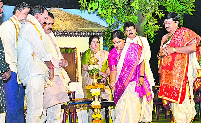 Grand Ugadi celebrations in Telangana: Jupalli Krishna Rao - Sakshi