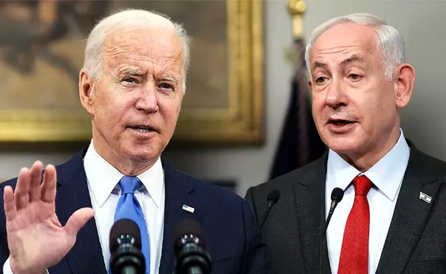 Joe Biden Says Benjamin Netanyahu Making Mistake on Gaza - Sakshi