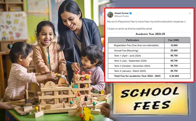 Delhi CA pays Rs 4.3 lakh as son pre school fees - Sakshi