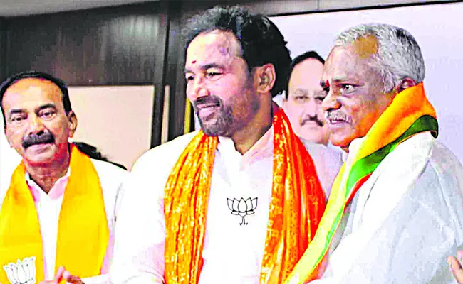 Kishan Reddy Comments on Congress Party Over Not Implementing Six Guarantees - Sakshi