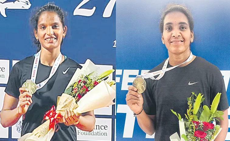 Federation Cup 2024: AP Athletes Anusha Rashmi Won Gold Medals
