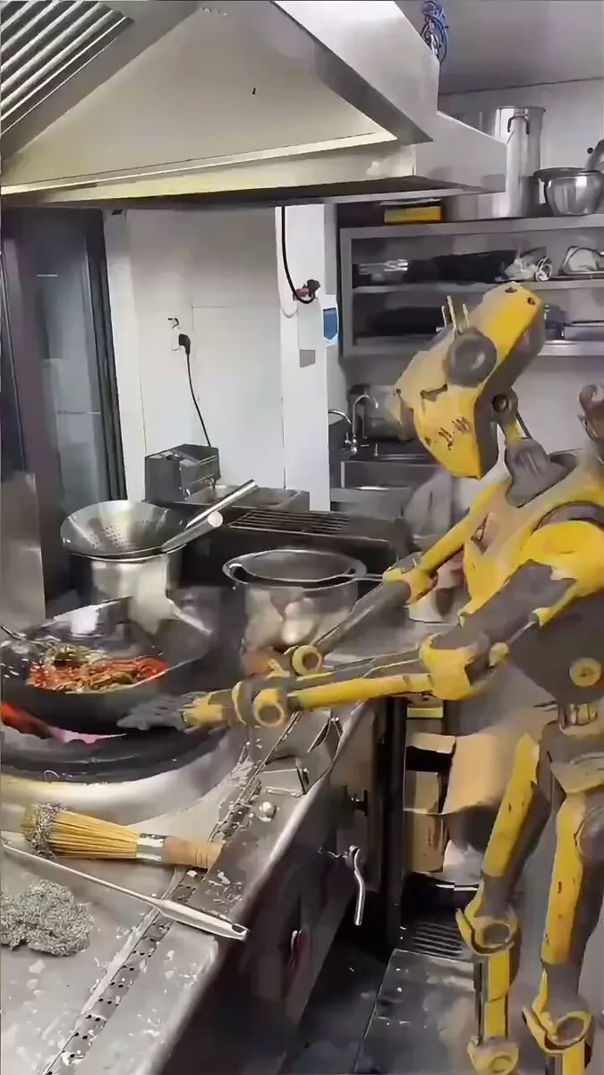 Robot Cooking Video Goes Viral