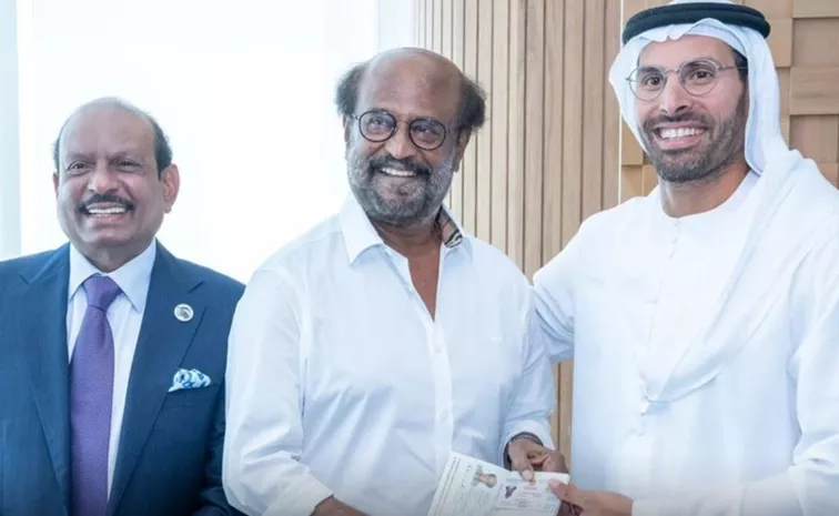 UAE Honor To Rajinikanth With Golden Visa