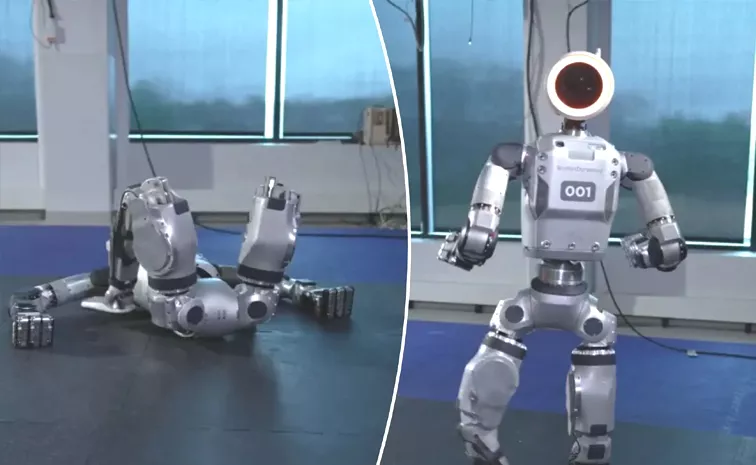 Boston Dynamics Humanoid Atlas Robot With Advanced Movement Capabilities Viral Video