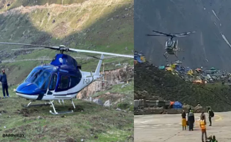Chopper spins mid-air during Kedarnath landing