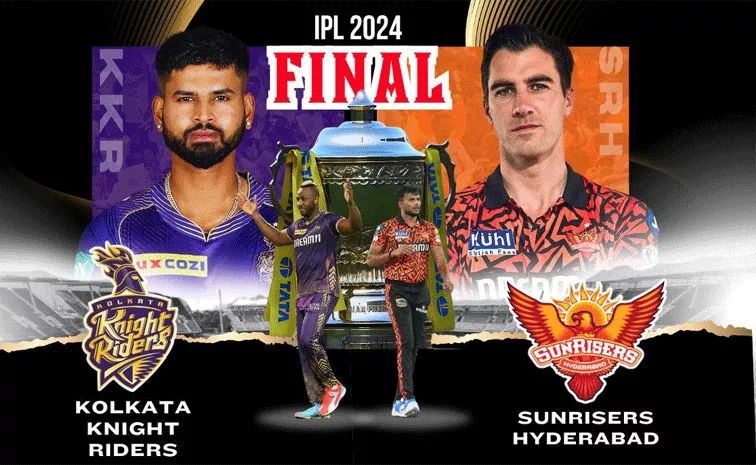 IPL 2024 Final: Sunrisers hyderabad vs Kolkata Knight Riders Highlights and live Updates