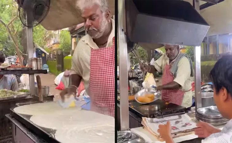 Famous Rajnikant Style Dosa Wala At Mumbai Street Food Goes Viral