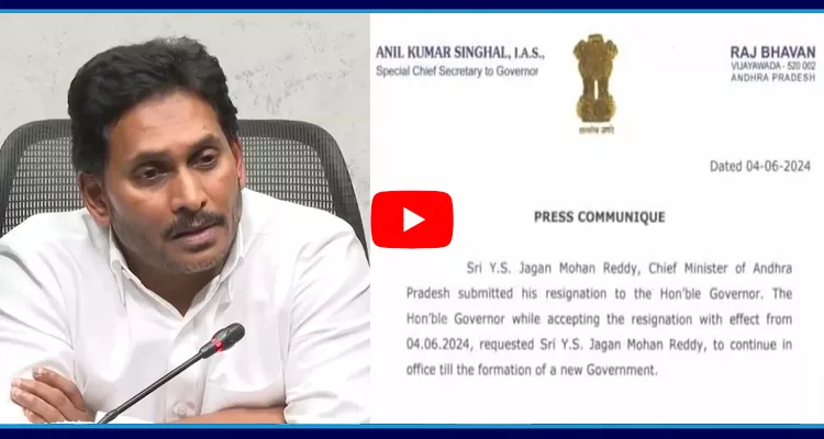 YS Jagan Mohan Reddy Resigns As Andhra Pradesh Chief Minister 