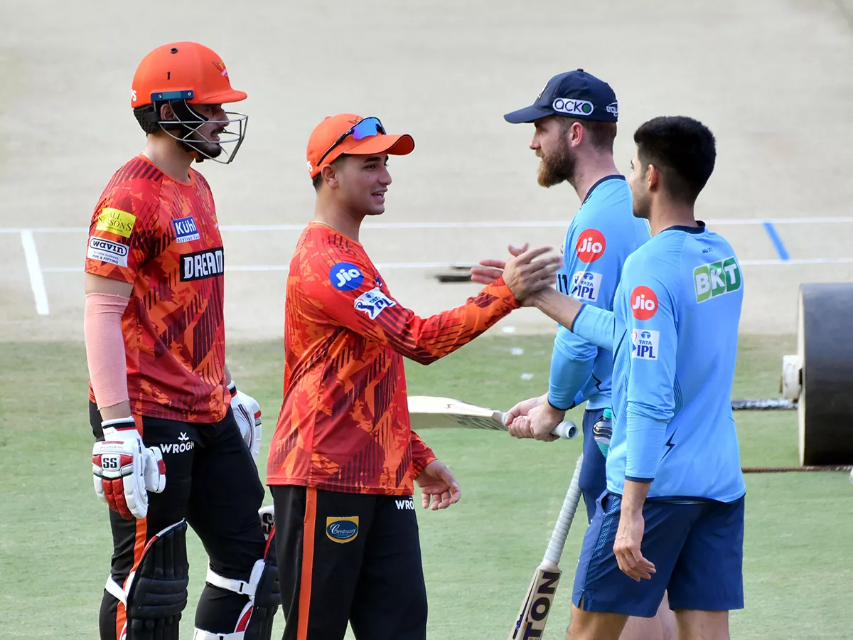 Special Photos Of SRH And GT Players Practice At Uppal Stadium