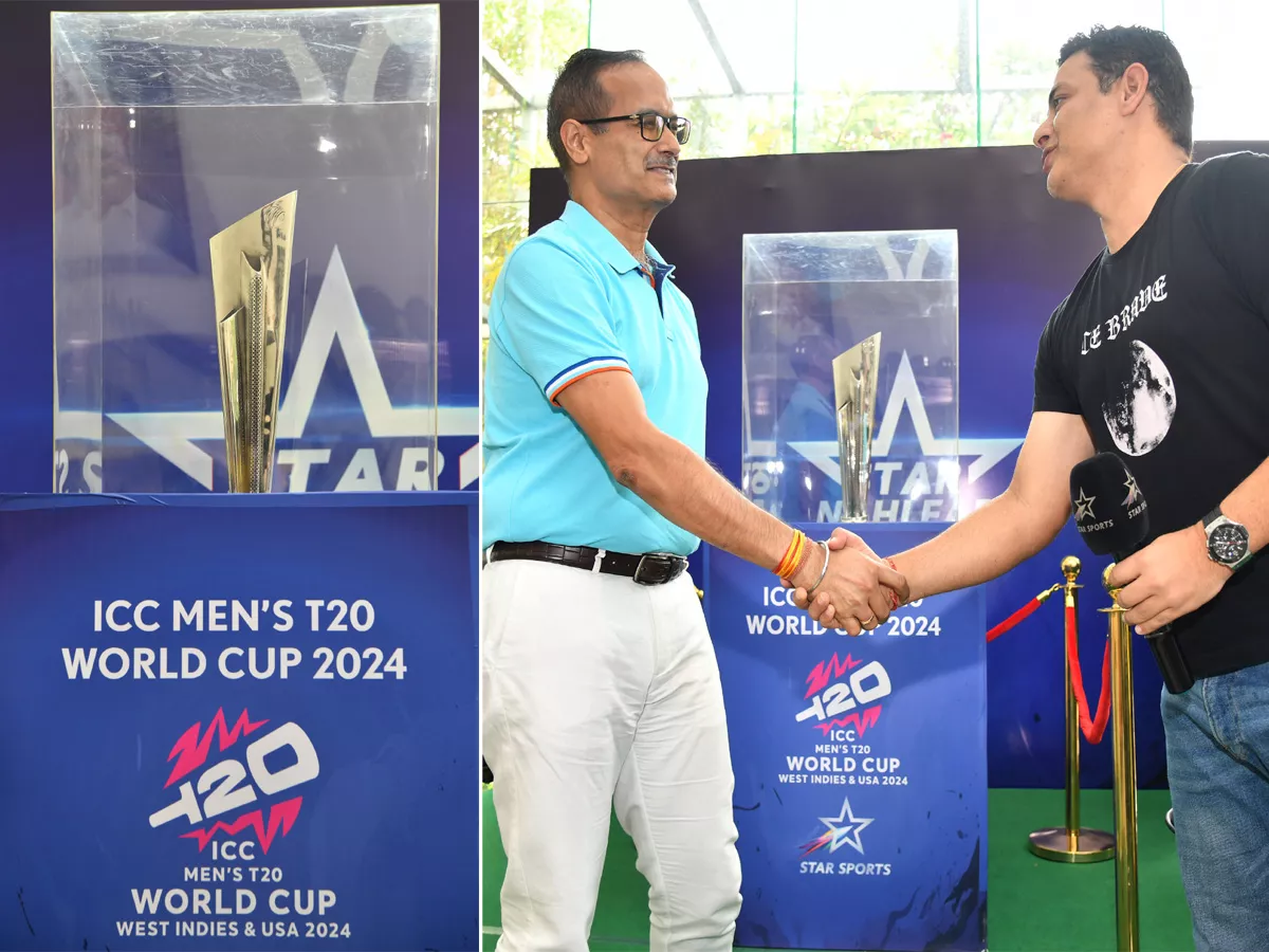 T20 World Cup 2024 Trophy At Sakshi Office: Photos