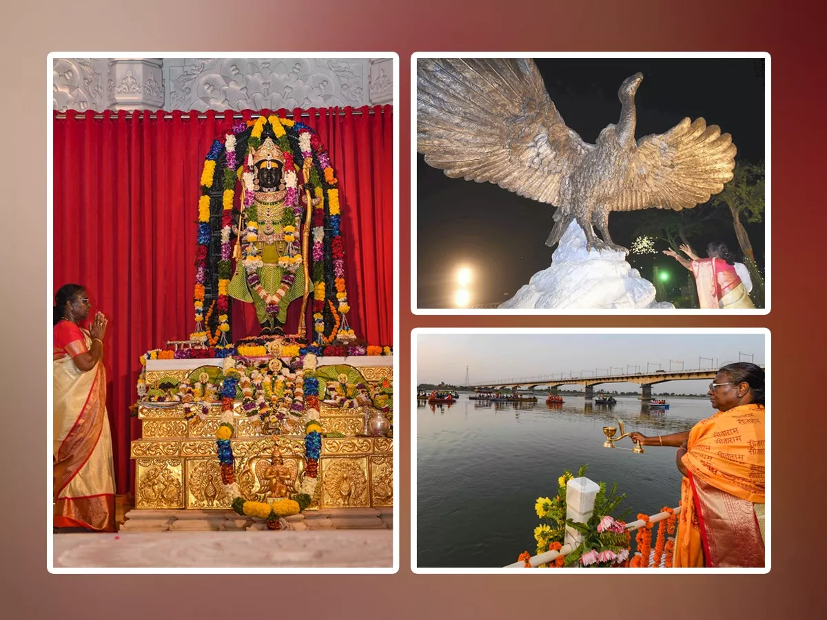 President Droupadi Murmu Visits Ayodhya Ram Mandir For The First Time