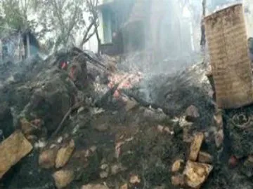 huge fire accident in vijayanagaram dist