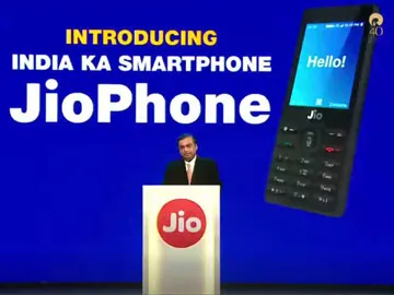 #RIL 40th AGM: #jio phone a 100% 4G LTE phone to support all of India's 22 different languages