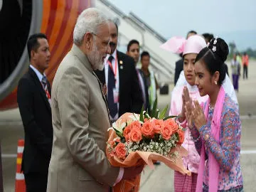 PM Narendra Modi reaches Myanmar