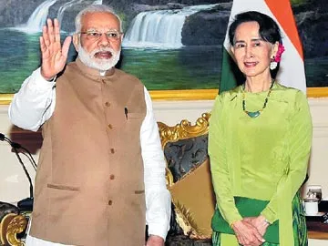At Meeting With Aung San Suu Kyi, PM Modi Tells Myanmar India