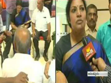 purandareswari visits handri neeva and Tungabhadra Project