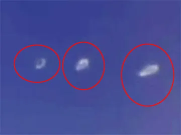 Three 'alien portals' appear below International Space Station - and everyone is baffled