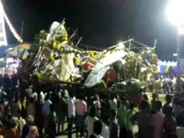 Pushpa Pallaki Turns down in Kanipakam Temple