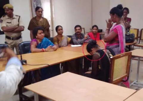 woman commission member visited the girl