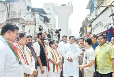 Hyderabad Metro Rail project is the result of the Congress effort says congress leaders
