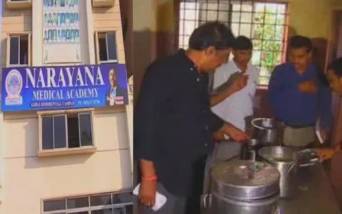 amid students suicides, AP minister Ganta visits Narayana-Chaitanya colleges