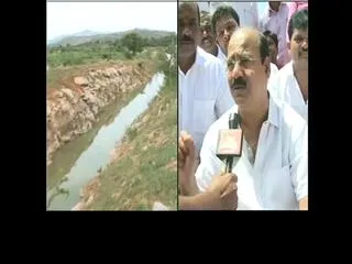 MLA Tippa Reddy Protest at Handri-Neeva canal
