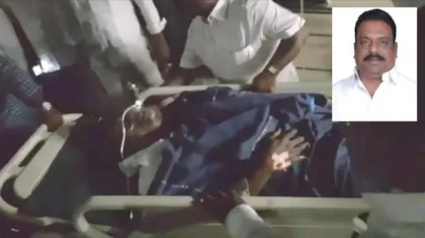 TRS mla prakash goud suddenly collapsed at event
