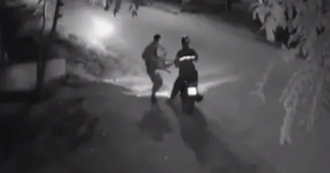 Motorcyclists couple kills dog and rides off with the corpse