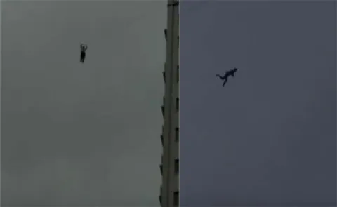 man tries to escape hotel bill