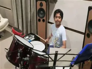 Director Maruthi Son Aasreesh Playing Drums