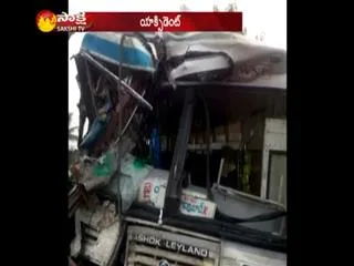 Two dies in RTC bus lorry collision