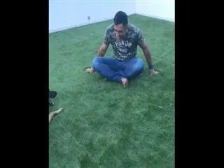MS Dhoni dog dances to his moves