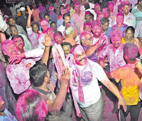 trs related tbgks wins singareni elections