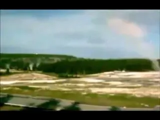 Unidentified flying object spotted at  Yellowstone Volcano