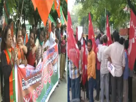 BJP vs CPM : tence in Hyderabad over Kerala issues