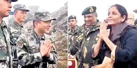 Nirmala Sitharaman teaches 'Namaste' to Chinese soldiers in Nathu