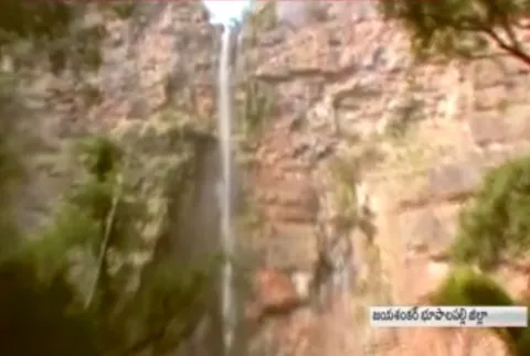 Water fall in Jayasankar Bhupal Dist