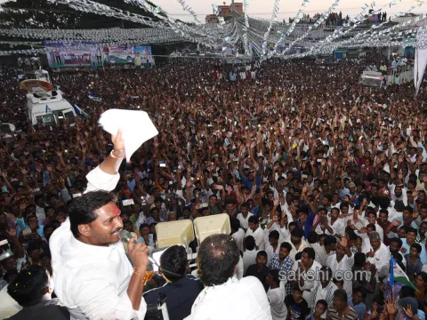 Shock to AP government with YS Jagan PrajasankalapaYatra - Sakshi