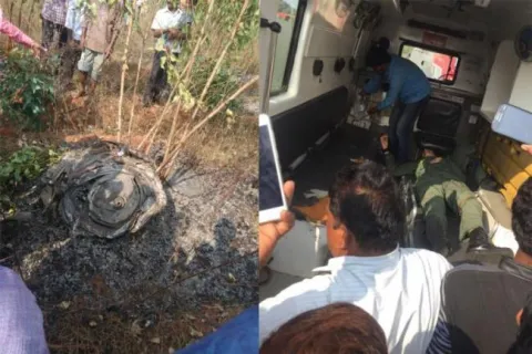 flight crashes in siddipet district - Sakshi