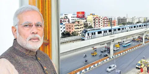PM to inaugurate first phase of Hyderabad Metro Rail services - Sakshi