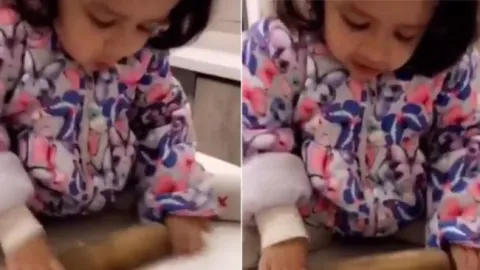 MS Dhoni's daughter Ziva making roti is breaking the Internet - Sakshi