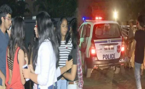 tension at sunburn party in hyderabad - Sakshi