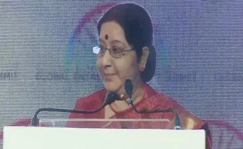 Sushma swaraj speech in Global Entrepreneurship Summit - Sakshi