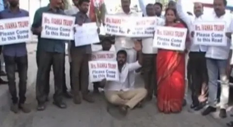 Hyderabad People request to  Ivanka Trump - Sakshi