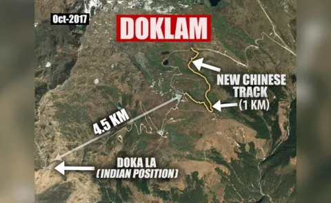Doklam, Chinese Built New Roads - Sakshi