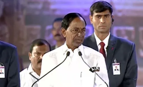 kcr speach in World Telugu Conference - Sakshi